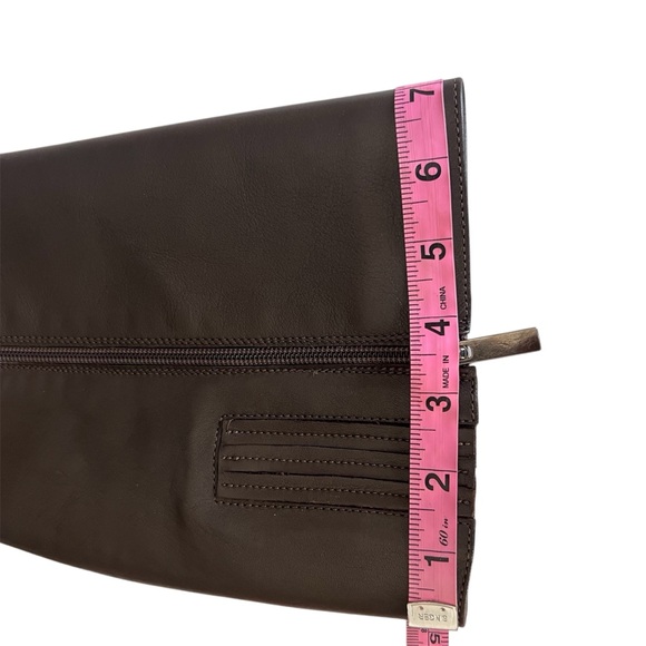 Aquatalia Womens Brown Leather Knee Boots/ size 7. Made in Italy. - Picture 5 of 7